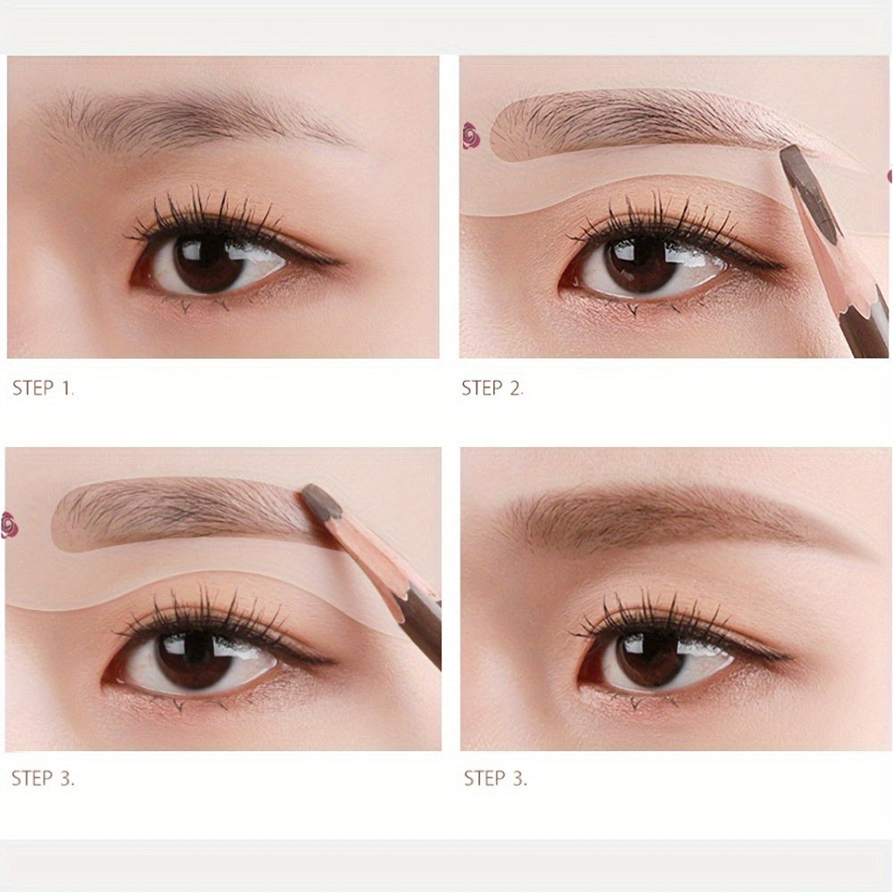 Set di 24 stencil per sopracciglia Valstrend, kit di modellatura e trucco per donna, strumenti di bellezza per definire le sopracciglia