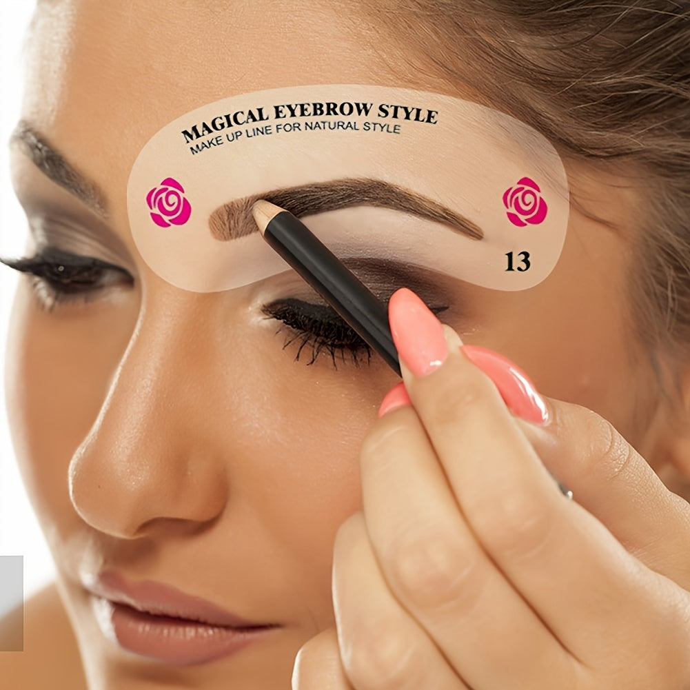 Stencils per sopracciglia Valstrend, kit di modellatura per donne, strumenti per trucco e definizione sopracciglia.