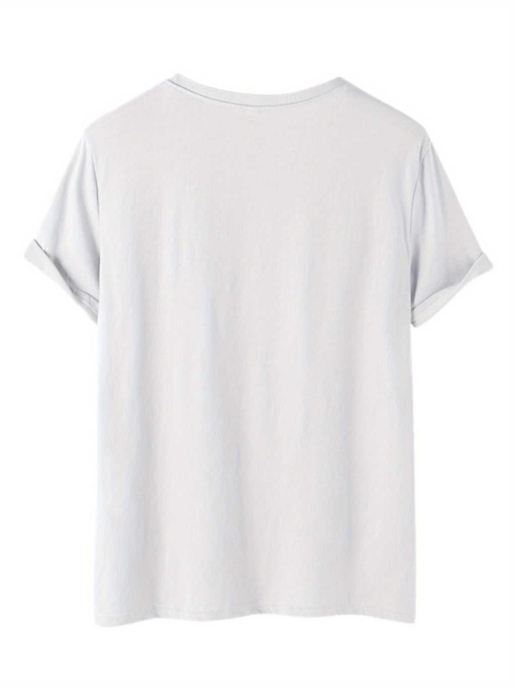 T-shirt casual da donna in poliestere con stampa floreale vintage, girocollo, tessuto a maglia, vestibilità regolare, collezione primavera estate