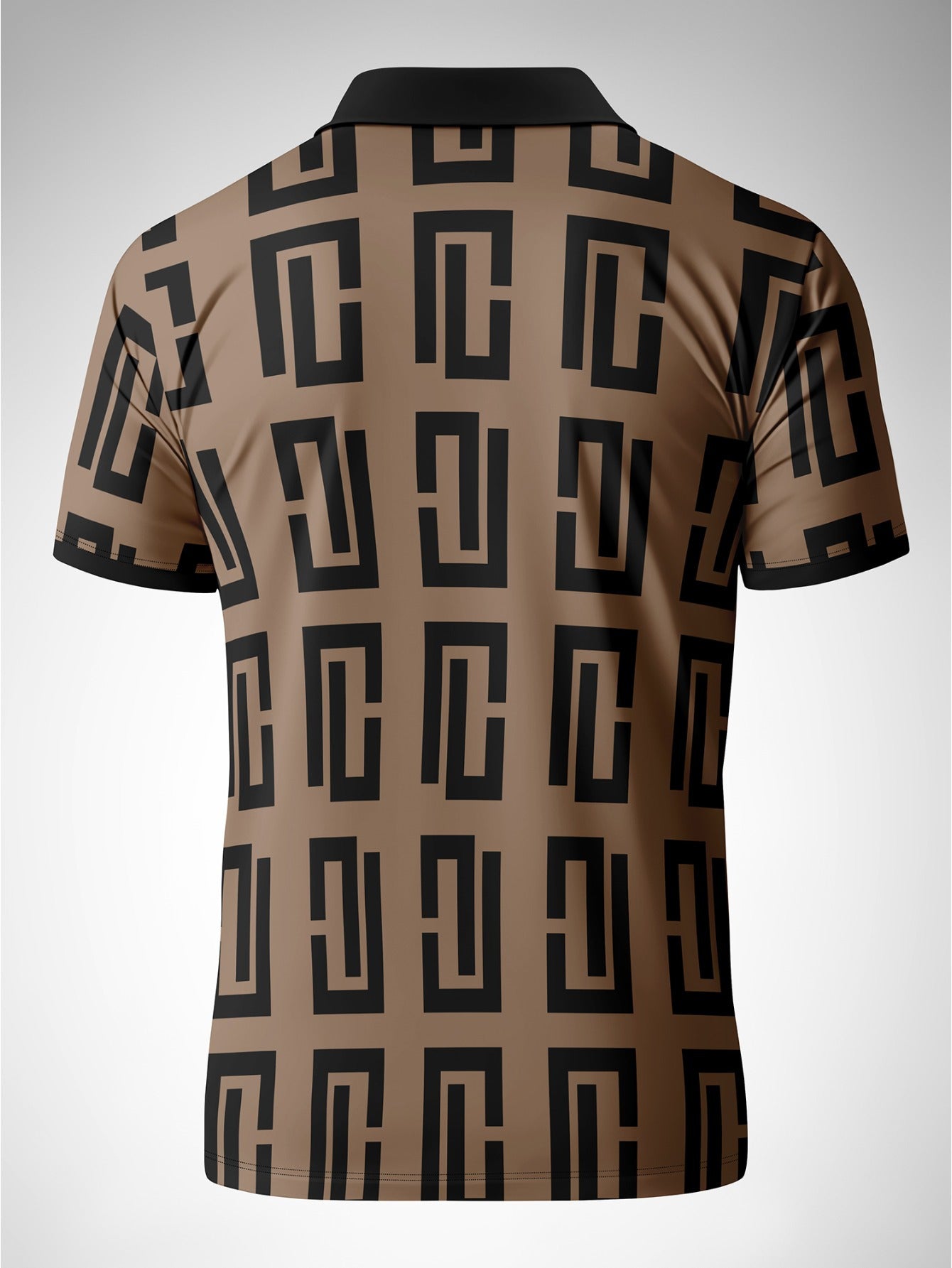 Camicia da uomo Valstrend con stampa geometrica 3D, tessuto traspirante in poliestere, ideale per attività outdoor e festival.