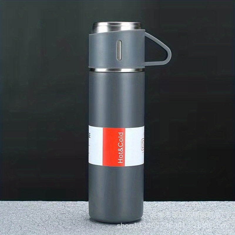 Tazza termica in acciaio inossidabile da 16.9oz Valstrend, con tappo, per bevande calde e fredde, per scuola o viaggio