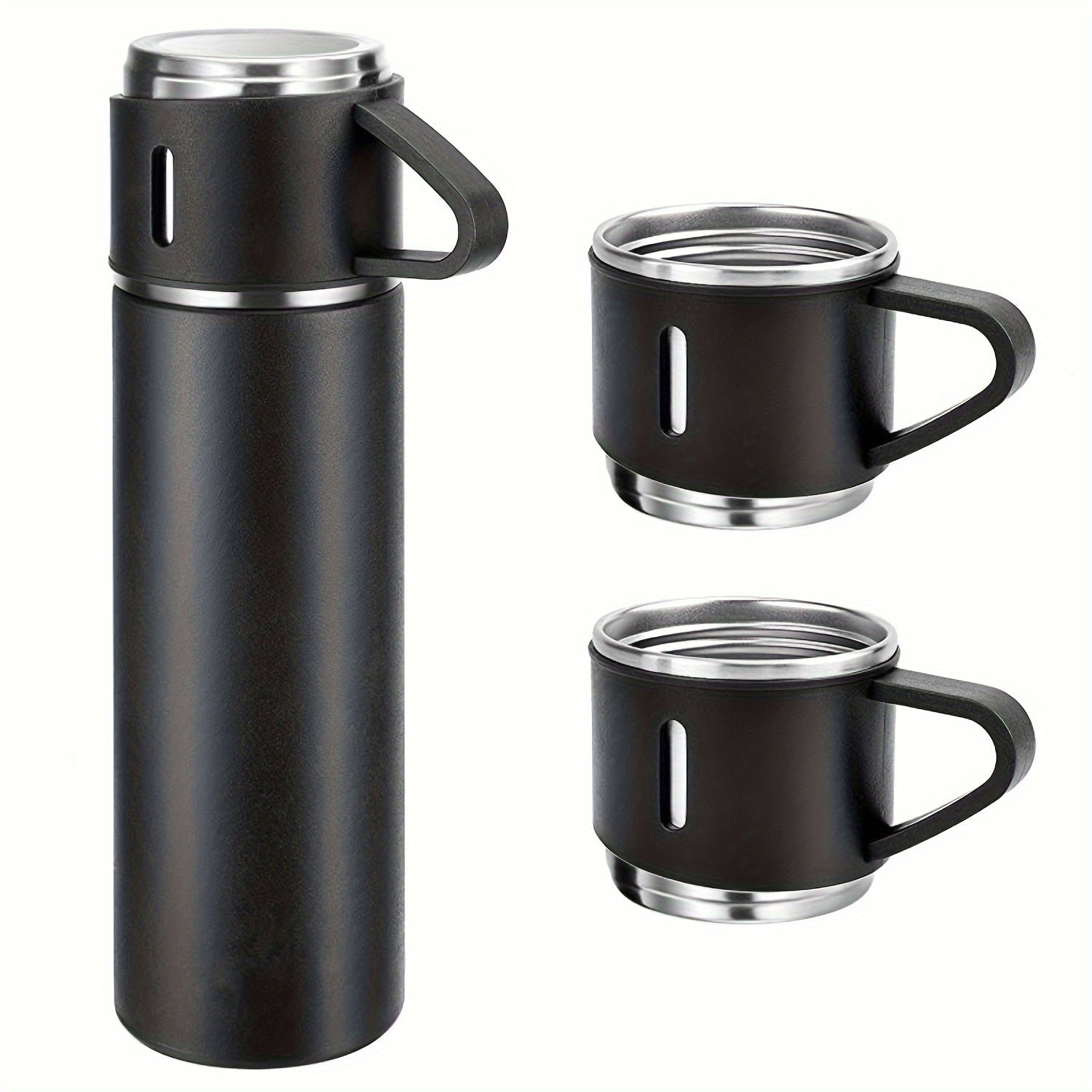 Bicchieri in acciaio inox da 16,9oz con coperchio, thermos isolante per bevande calde e fredde, Valstrend shop