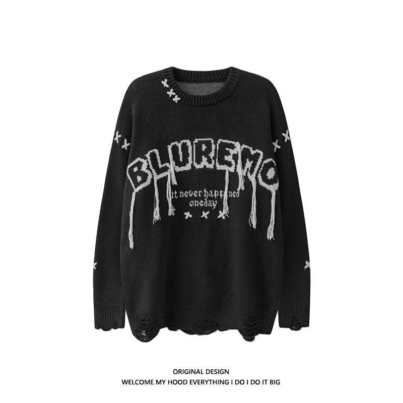 Maglione lavorato a maglia con collo rotondo per uomo e donna, Valstrend Shop, stile casual e confortevole.