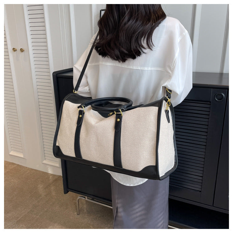 Borsa tote portatile grande capacità per donna, bag da viaggio Valstrend, con manici robusti e spazio spazioso per oggetti personali.