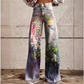Jeans donna plus size Valstrend shop, casual e sottili, con gamba larga e tessuto imitazione denim, visibili in immagine.