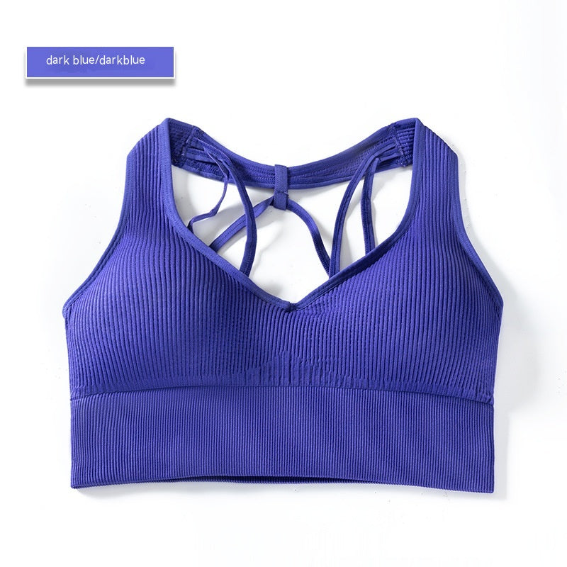 Reggiseno sportivo da donna Valstrend per yoga, elasticizzato, traspirante e rapido asciugatura, ideale per attività fitness.