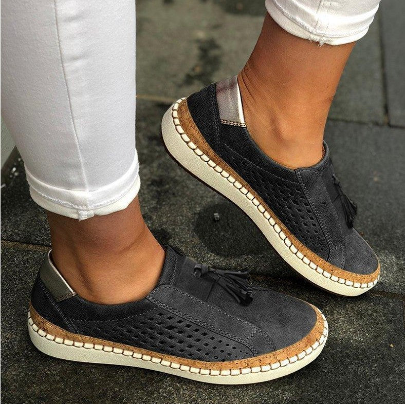Scarpe sportive Valstrend con lacci, monoleg, design bicolore, scarpe basse per uno stile casual e moderno