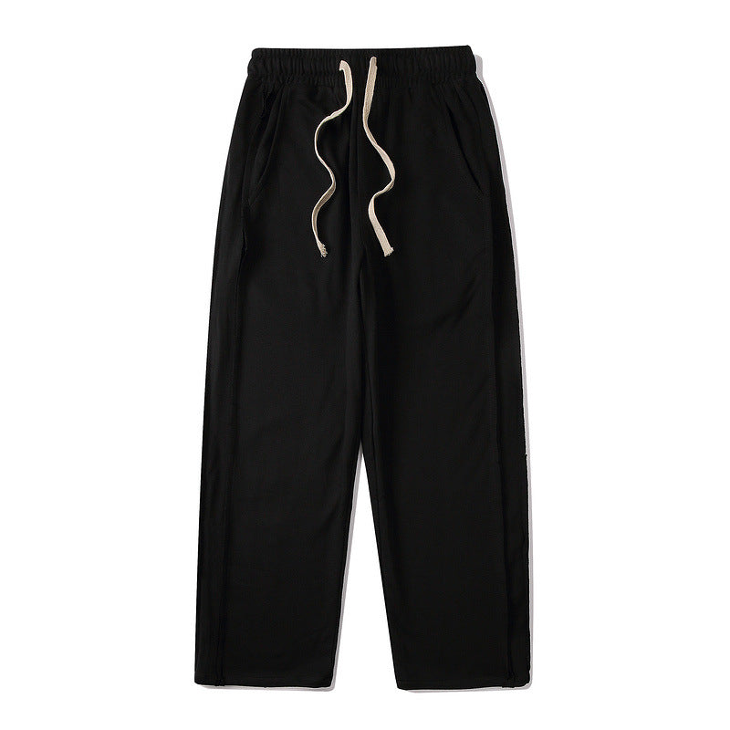 Pantaloni larghi dritti a vita alta Valstrend, stile retrò, tessuto morbido, pantaloni casual eleganti da donna.