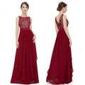 Abito in chiffon con inserti in pizzo, vestito da donna Valstrend Shop, dettagli eleganti e tessuto leggero.