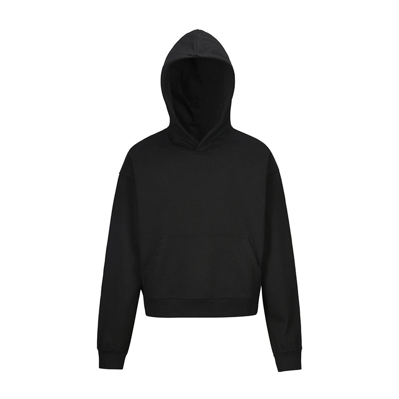 Felpa cortissima colorata unisex Valstrend, cappuccio e vestibilità comoda, perfetta per look casual e sportivi.