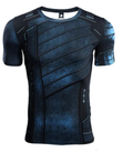 Maglietta rash guard Buck Winter Soldier BJJ Valstrend Shop, tessuto elastico, design con logo Winter Soldier, ideale per Brazilian Jiu-Jitsu