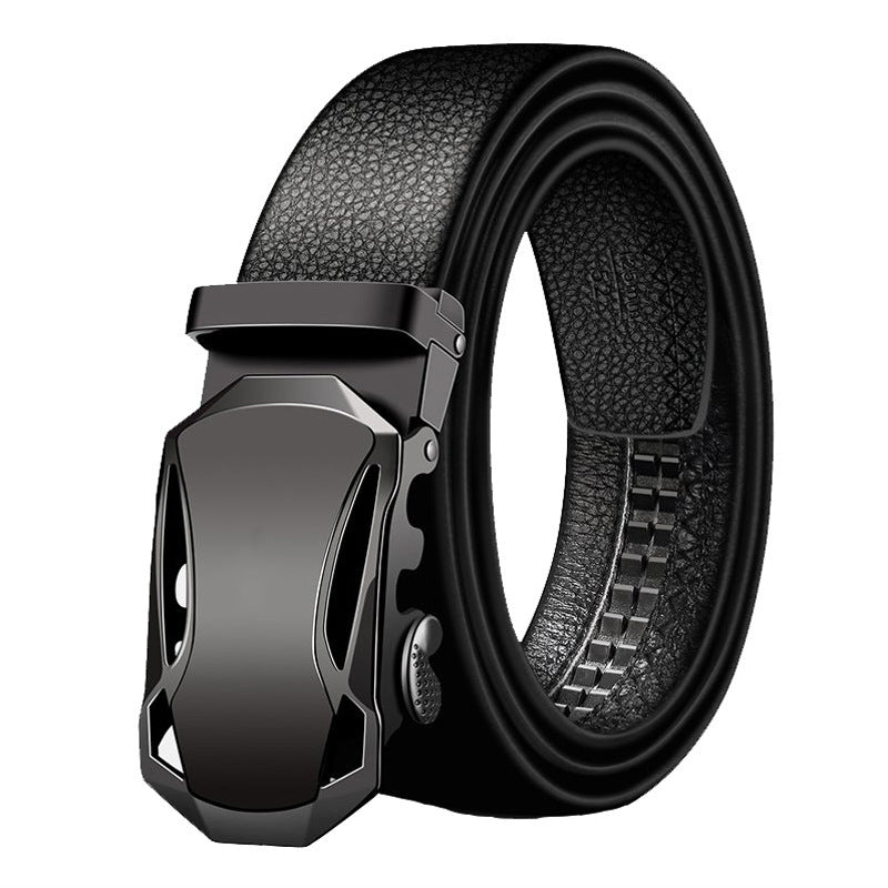 Cintura semplice da uomo Valstrend per abbigliamento business, cinturino in pelle con fibbia classica, ideale per look professionali.