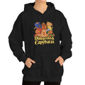 Felpa con cappuccio Valstrend con stampa fantasia di capibara, velluto europeo e americano, stile plus size, morbida e colorata