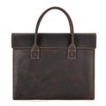 Borsa uomo in pelle Crazy Horse Valstrend, sottile e portatile, con manico elegante e dettagli in pelle naturale.