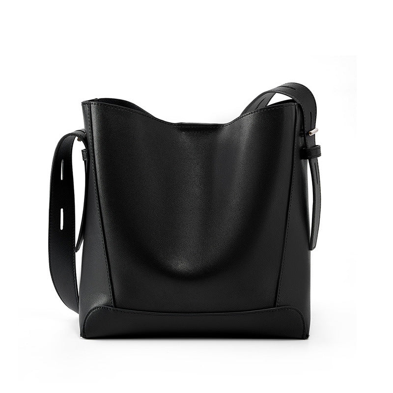 Tracolla da donna in pelle Valstrend, borsa a tracolla abbinata, stile versatile e elegante, con manico e scomparti interni.