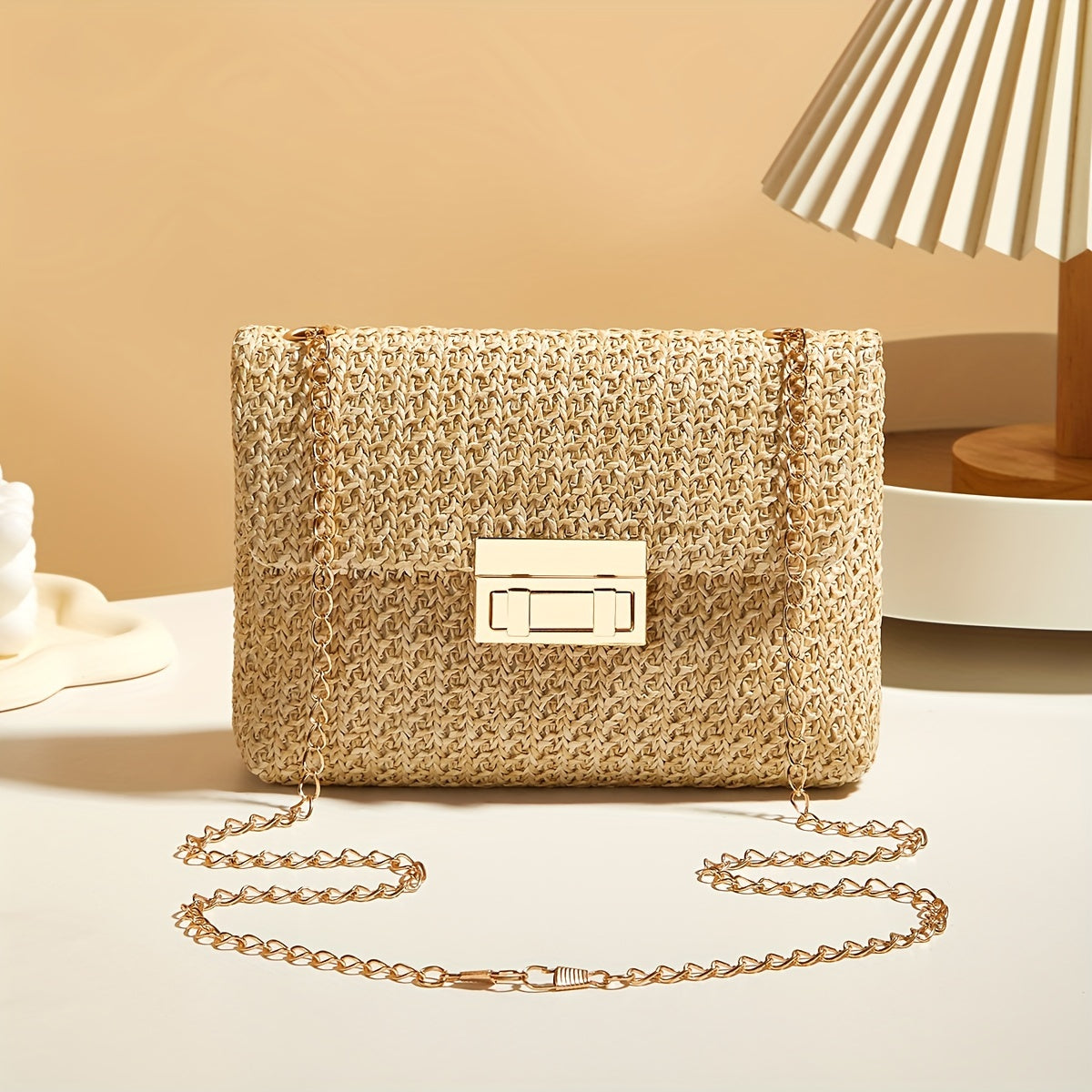 Elegant Style Women's Crossbody Bag With Chain Strap For Occasion Theme And Banquet Outfits