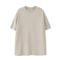 Maglietta casual a manica corta in cotone puro di colore solido, vestibilità larga e spalle scivolate, marca Valstrend.