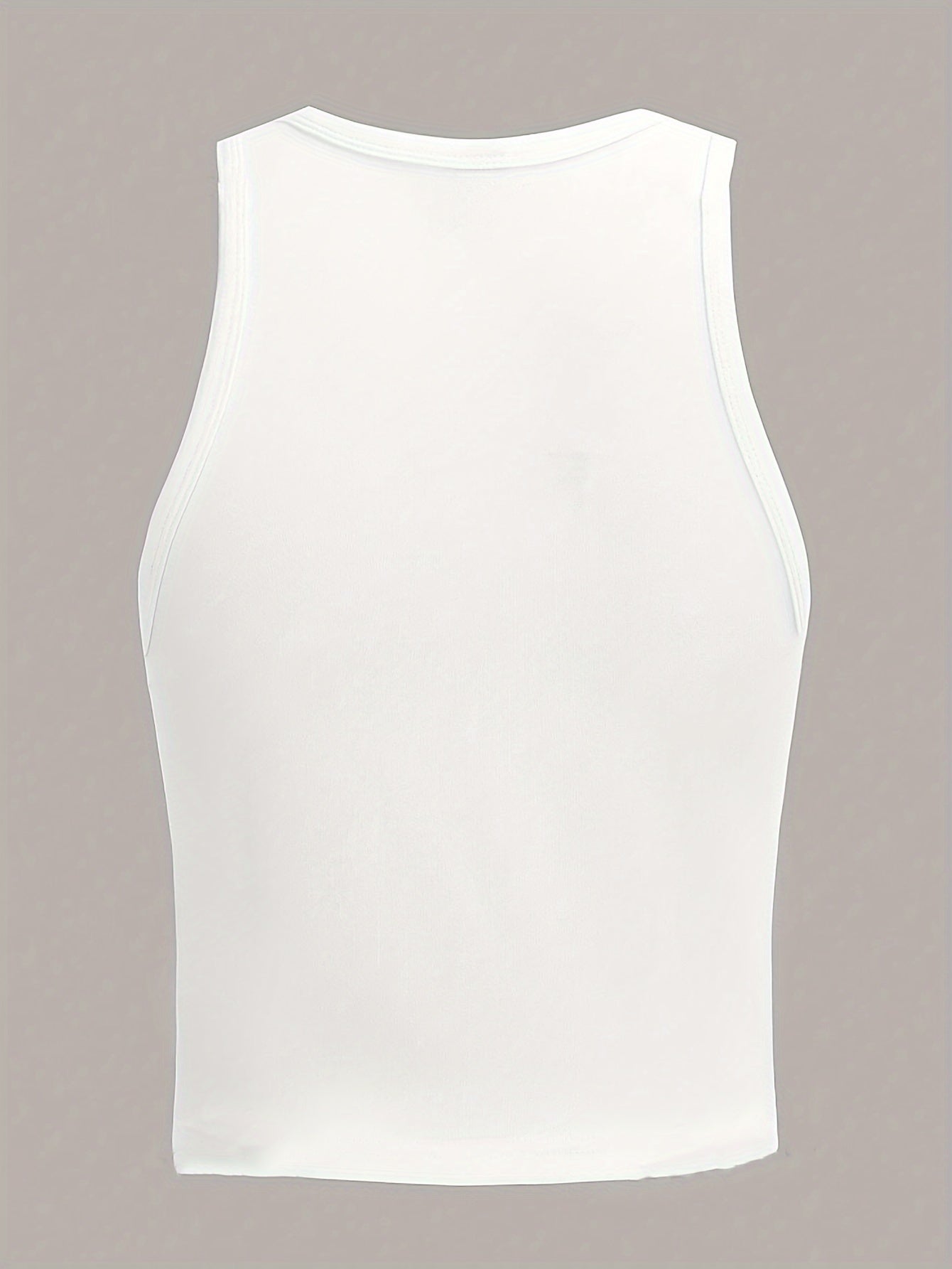 Canotta senza maniche con stampa di teschio, maglietta casual estiva per donna, marca Valstrend shop.
