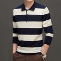 Maglione casual da uomo a maniche lunghe con motivo jacquard aderente di marca Valstrend, dettagli visibili sulla texture e il design.