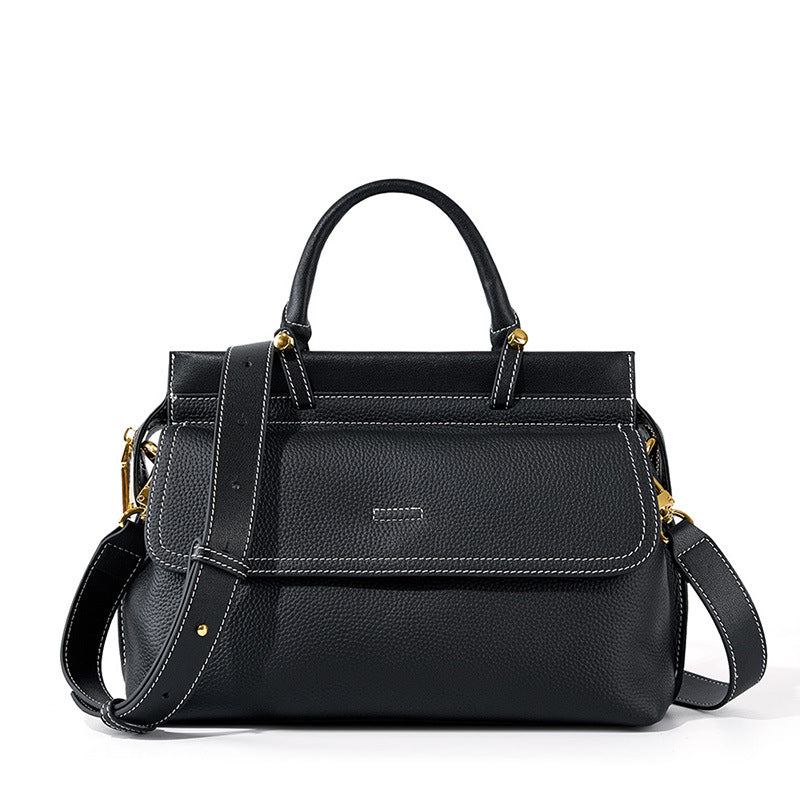 Borsa donna fashion First Layer in pelle bovina, stile elegante e pratico, con dettagli raffinati, marca Valstrend.