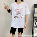 Rabbit Cotton Schoolgirl Short Sleeve Top