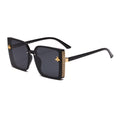 Oversized Fashion Glasses With Bee Decor For Women, PC Frame Decorative Glasses For Hiking And Travel
