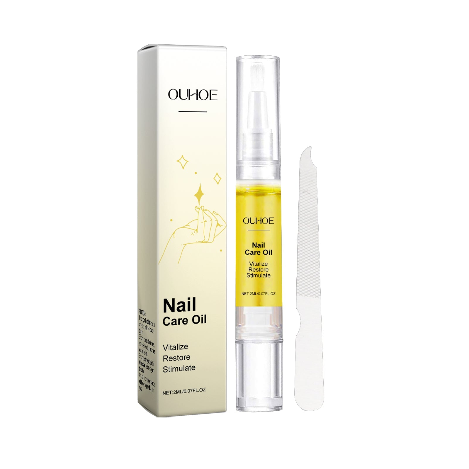 Olio per la crescita delle unghie Valstrend shop, flacone con contagocce e etichetta, visibile in primo piano.
