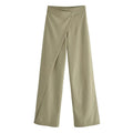 Pantaloni donna Valstrend in lino misto con stile casual, avvolgenti e versatili, adatti a look comodi e alla moda.