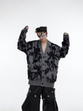 Men's Retro Niche V-neck Knitted Sweater Jacket
