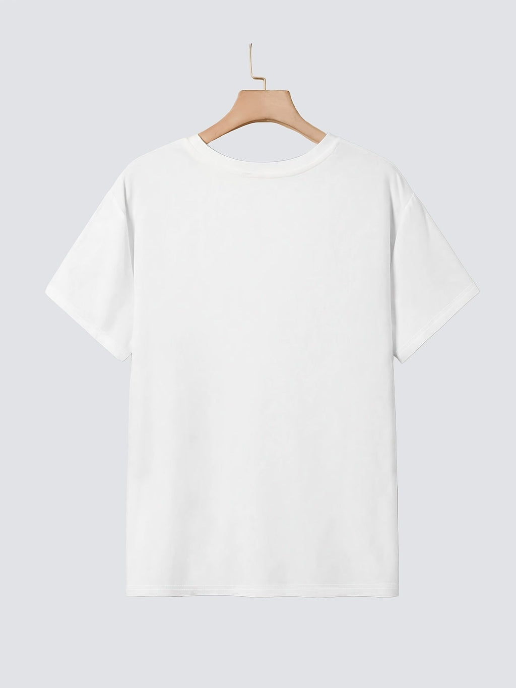 T-shirt donna Valstrend con stampa lettera, maniche corte, casual, ideale per primavera ed estate, abbigliamento femminile.