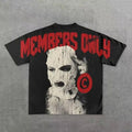 Maglietta hip hop gothica Y2g Harajuku da uomo di Valstrend Shop con grafica stilizzata e dettagli di moda giapponese.