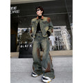Denim Trousers Men's Loose Outfit