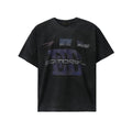 T-shirt uomo Valstrend con stampa lettera spray, maniche corte e vestibilità ampia, stile casual e moderno.