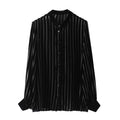 Camicia in velluto misto seta primavera Valstrend, tessuto morbido con colletto e maniche lunghe, stile elegante e sofisticato.