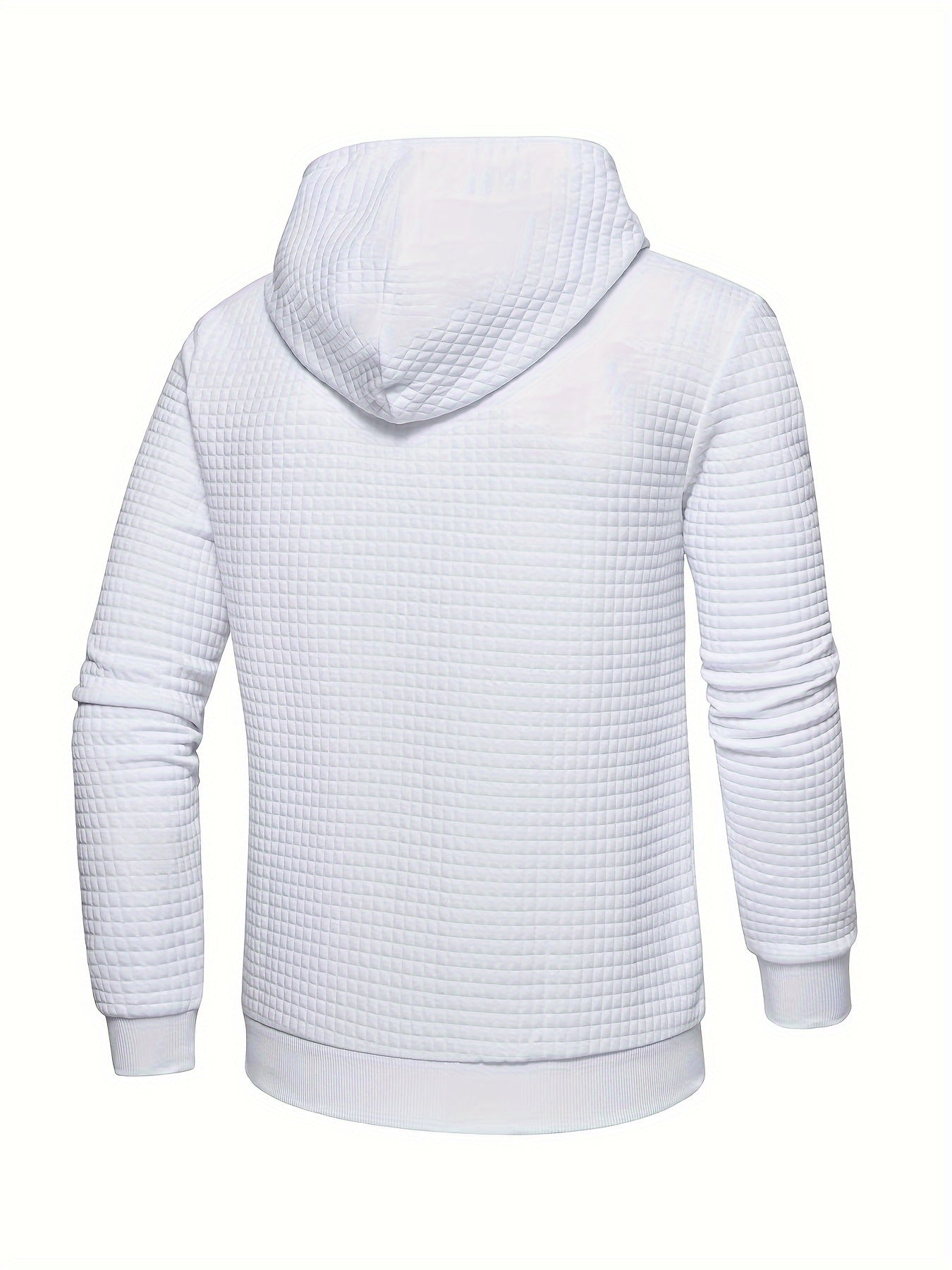 Felpa casual da uomo Valstrend con stampa a lettere, maniche lunghe, tessuto elasticizzato in poliestere, ideale per autunno e inverno