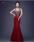 Vestito da sera elegante Valstrend con gonna a coda di pesce, in tessuto lucido e dettagli raffinati, perfetto per occasioni speciali