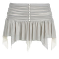 Gonna a vita bassa da donna Valstrend, gonna plissettata elegante in tessuto leggero, perfetta per look di moda e casual.