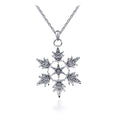 Set di gioielli da sposa con collana e orecchini fiocco di neve natalizio, perfetti per matrimonio e abito da sposa Valstrend