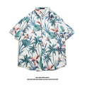Camicia di seta hawaiana Valstrend, stile alla moda, con stampa tropicale, maniche lunghe e design leggero, ideale per l'estate.