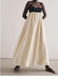 Vestito casual vintage Valstrend con toppe, stile retrò e taglio rilassato, ideale per look casual e alla moda.