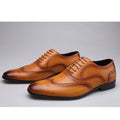 Scarpe da uomo in pelle PU di grandi misure, stile classico, con dettagli eleganti, marca Valstrend Shop.