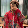 Cappotto lungo con doppio strato in cotone, tasche larghe e chiusura con bottoni, marca Valstrend, stile caldo e casual