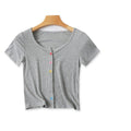 Maglietta donna Valstrend in cotone lavorato a maglia, cardigan elegante con dettagli morbidi e confortevoli.