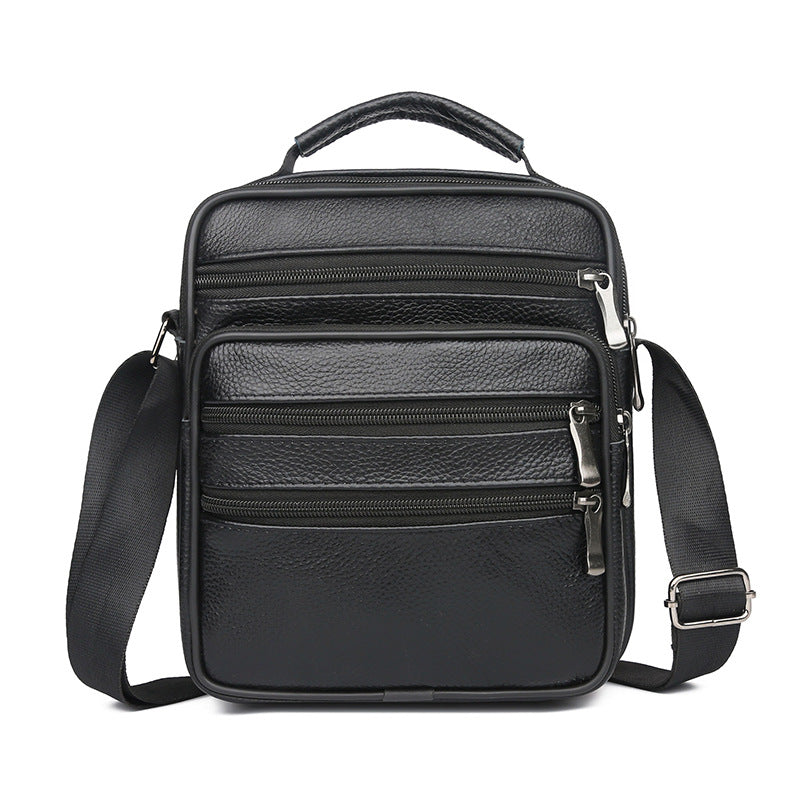 Men's Crossbody Shoulder Leather Casual Backpack