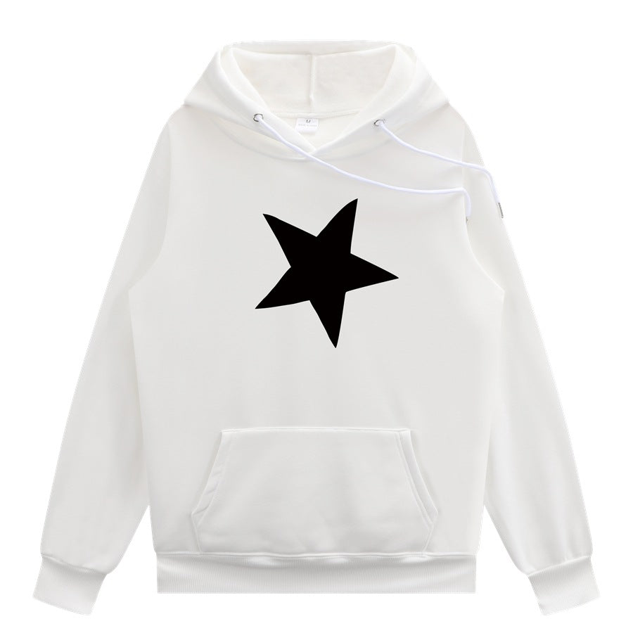 Maglione unisex High Street Couple Valstrend, linea doppia, stile casual e loose, adatto a uomini e donne.