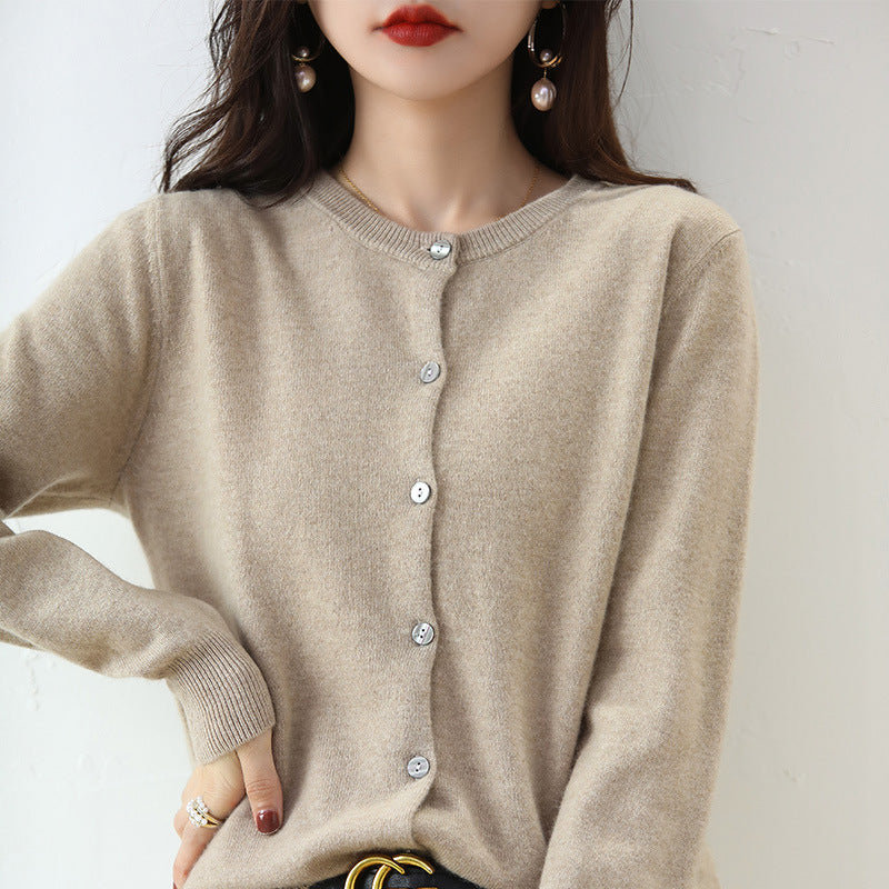Cardigan donna Valstrend, cappotto maglia corta, maglione in tessuto a maglia sottile, stile casual e elegante.