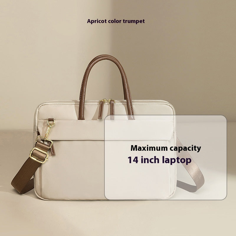 Borsa casual da donna per notebook da 16 pollici, Valstrend shop, in tessuto resistente, con tasche e manici comodi.