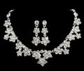 Collana di cristallo coreano Valstrend, set di gioielli da sposa con due pezzi, elegante e lucente per occasioni speciali