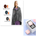 Plaid riscaldato in pile Valstrend, coperta elettrica termica, caldo scialle riscaldante con USB, ideale per il freddo.