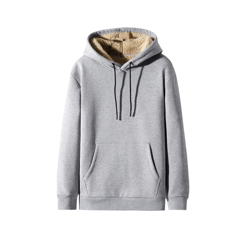 Felpa con cappuccio da uomo di marca Valstrend, in pile spesso e casual, con dettagli visibili e stile comodo.